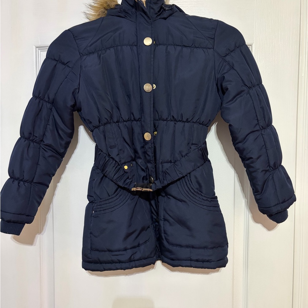 SOLD / gave away. h.i.p. Kids Navy Blue Puffer Jacket with hood